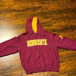 Minnesota Gophers Men’s Full Zip Hooded Sweatshirt